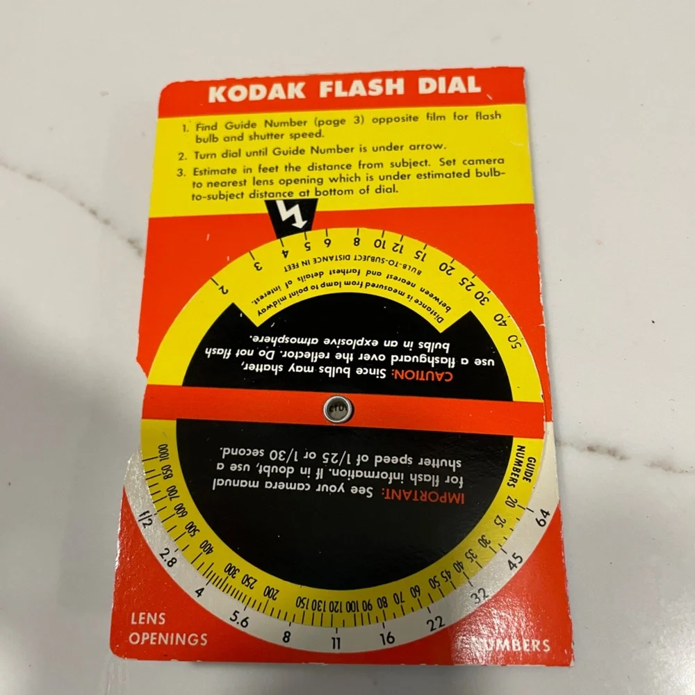 Kodak Vintage 1958 Paper Snapshot Dial